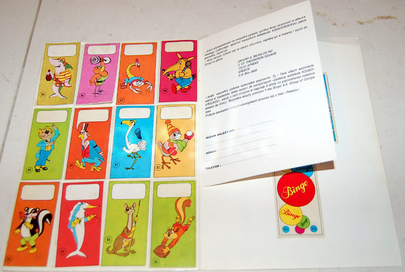 Gallery – Koukou Roukou 1 – stickers and album – museum of collections